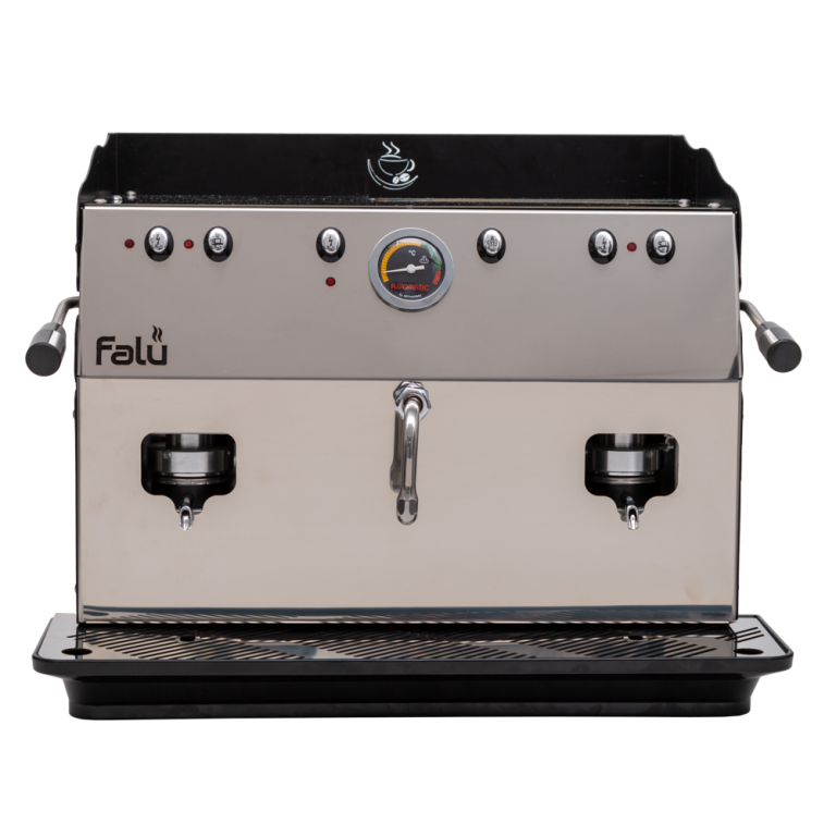 Falu - doppio braccio inox liscio-1